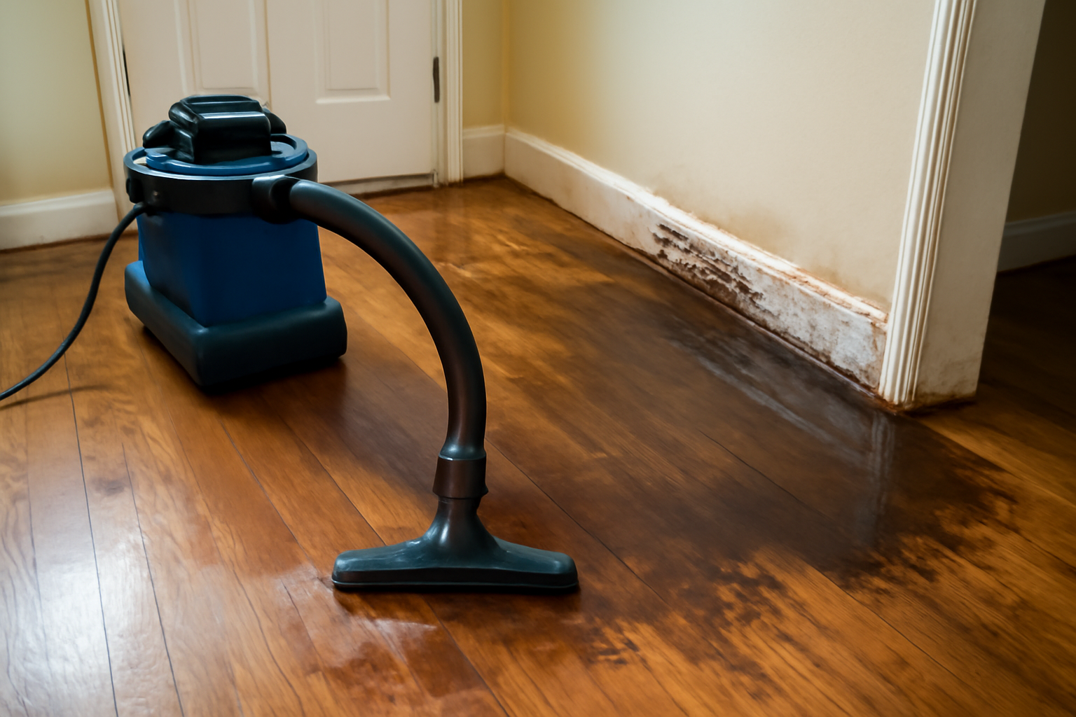 Hardwood Floor Water Extraction in Charleston Park, FL
