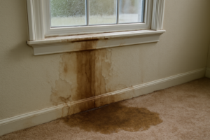 Window Leak Water Removal